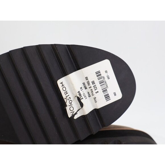 Eileen Fisher Loti Slip On Platform Mules Size 9 Nubuck Leather Beige Slip On - Picture 11 of 13